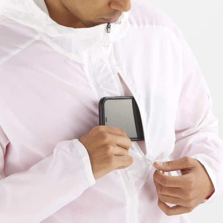 Salomon Bonatti Cross Men's Windbreaker White | CA 16S34